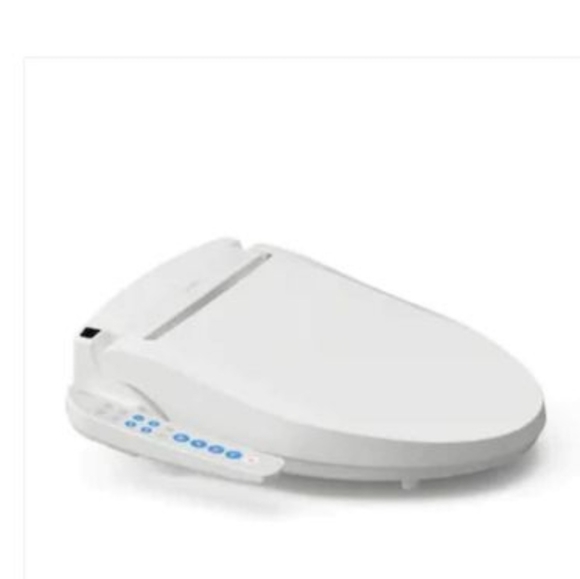 Brondell White Elongated Slow-Close Heated Bidet Toilet Seat - Picture 2 of 7